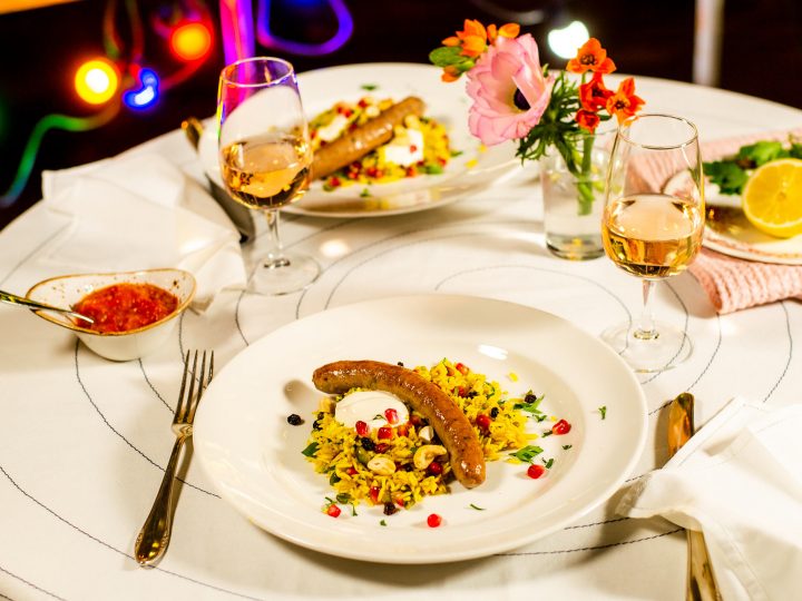 Orientalischer Reissalat mit Zwickerli.